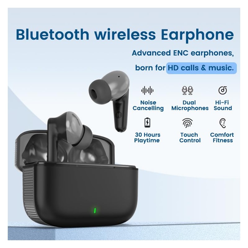 PIXFAB Wireless Earbuds For Motorola G9 Plus, Bluetooth 5.3 Headphones