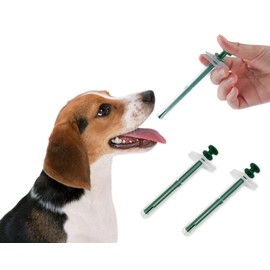 DS. DISTINCTIVE STYLE Dog Pill Shooter 2 Pieces Pet Piller Pill Dispenser for Large Dogs Handy Pill Gun for Medium to Large Breed Up to 45 Pounds