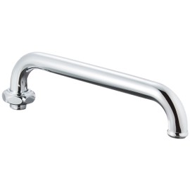 SANEI PA20J-60X-16 Horizontal Pipe Diameter 0.6 inches (16 mm), Length 6.7 inches (170 mm), Silver