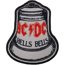 AC/DC - Standard Size - Patch Hells Bells - Cotton (One Size) (White/Black/Red), White/Black/Red