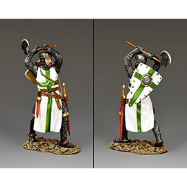 King & Country Toy Soldiers Medieval Knights & Saracens MK197 Lazarist Knight Axeman 1:30 Scale Pewter