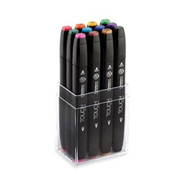 (10x10) Shinhan Touch Twin Marker Set 12 Colors (Main Colors)_(12647961) / (텐바이텐)신한 터치트윈 마카세트 12색 (Main Colors)(12647961)