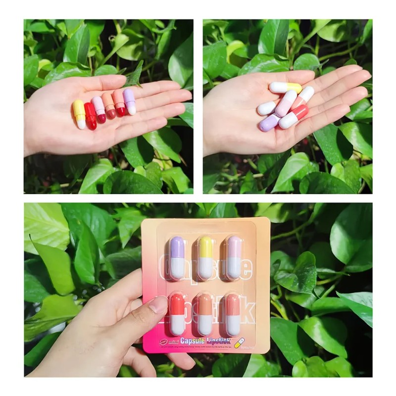 Mini Set De 6 Ml, 6 Unidades, Creative Moisturizing Lipstick