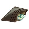 Luxury Leather Credit Card Holder Extra Flat with Additional Compartment