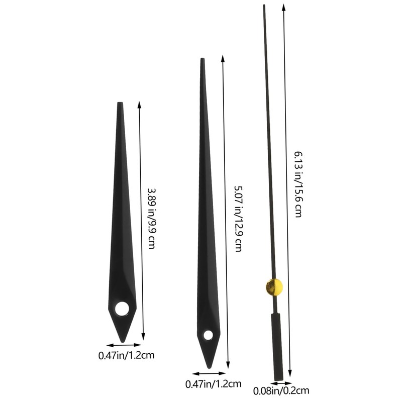Mipcase 4Sets DIY Clock Hands Replacement Kit of Metal Clock