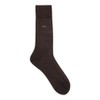 BOSS Men's Regular Length Logo Socks Mercerized Egyptian Cotton, dark