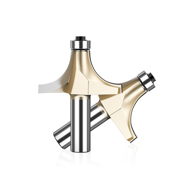 HUHAO 3/4" Radius Roundover Router Bit 1/2 Inch Shank,Edge Forming