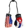USA and Cuba - Novelty Mini Boxing Gloves with Black