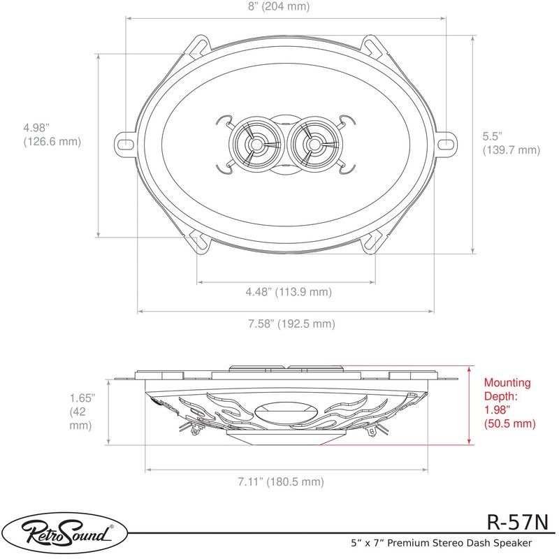 Retro Sound R-57N 2-Way Coaxial System