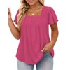 VISLILY Women Plus Size Tops 5X Casual Loose Fit Tees