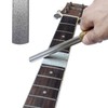 Guitar Fret Crowning File Chrome Plated Solid Wood Handle Fret