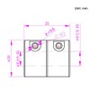 Befenybay Be052 25mm Length 20mm Diameter Coupling Aluminum Alloy Shaft