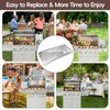 BMMXBI Adjustable Grill Grease Tray with Catch Pan for Nexgrill