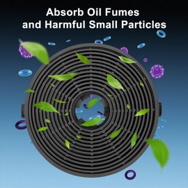 2 Packs Ductless Range Hood Filters, Charcoal Filters Replacement for Weceleh 30 inch Wall Mount Range Hood Model 303 Carbon Filters for Recirculation Easy Installation Set of 2