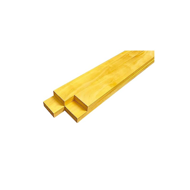 Yellowheart Lumber Boards 3/4" x 2" (4pcs) (3/4" x 2"