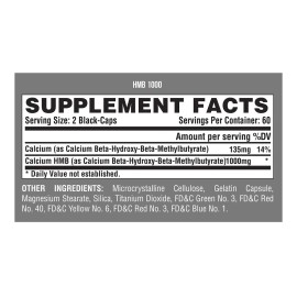 Nutrex Black Hmb 1000 120 Capsulas Fuerza Musculo Aminoacido