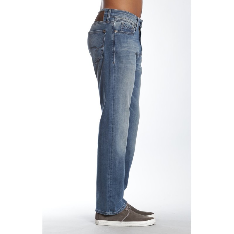 Mavi Men's Myles Straight Leg, Mid Blue Portland Size 33W