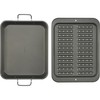 GoodCook Everyday Nonstick Steel Broiler Pan, 11.5" x 14.25", Gray