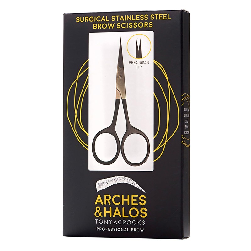 Arches and Halos Surgical Stainless Steel Eyebrow Scissors - Eyebrow