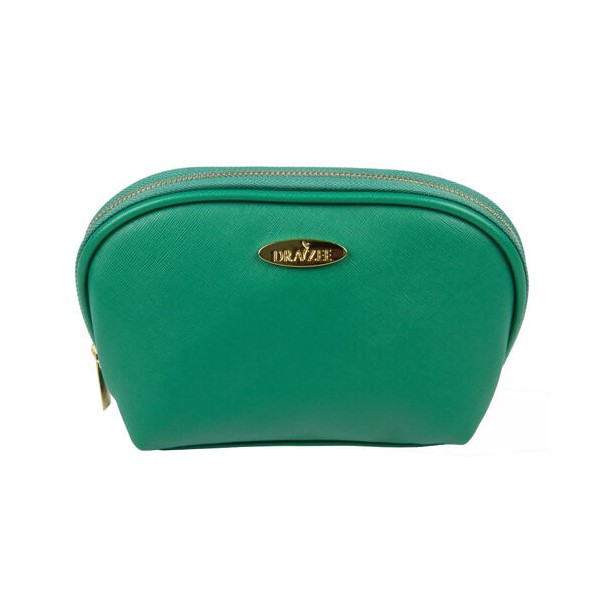 NEW Sea Green Draizee PU Leather Cosmetic and Travel Accessory Bag