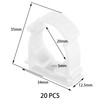 20 PCS White Plastic Water Pipe Clamps,Snap-On Single Tube Clips