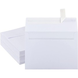 50 Pack White Envelopes 4 x 6 Inch White Envelopes,A4 Envelopes, Card Envelopes, White Paper Envelopes, Invitation Envelopes, Postcard Envelopes