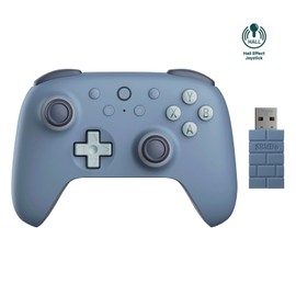 8Bitdo 8Bitdo Ultimate 2C Wireless Controller for Windows PC and Android, with 1000Hz Polling Rate, Hall Effect Joysticks and Hall Triggers, and Remappable L4/R4 Bumpers (Dark Blue)