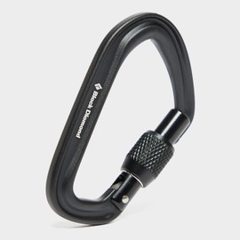 Black Diamond HotForge Screwgate Carabiner, Black, One Size