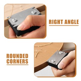 Edge Cutter, Mini Edging Bucket, Portable Veneer Edge Cutter with 2 Replacement Blades, One-Handed Planer for Woodworking, for Wood, PVC, ABS Edge Cutter, Gluing (Black)