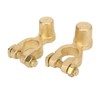 2PCS Battery Terminal Connectors Brass Negative Positive Car Battery Cable