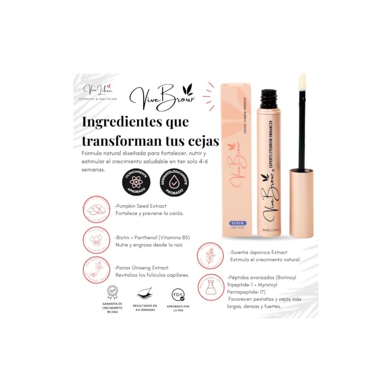 Vive Brow Sérum- Suero de Crecimiento para Cejas 3 ml