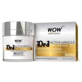 WOW 10 in 1 Active Miracle No Parabens & Mineral Oil Day Cream, 50mL