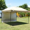MQoutdoor Instant Canopy Shade Removeable Sidewalls, Sun Walls Side for