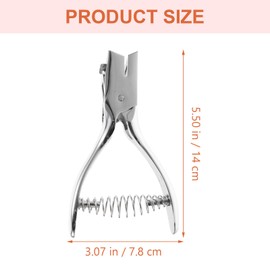 SHINEOFI Heavy Duty Manual Hole Puncher for Id Cards and Paper Portable Oval Punching Tool for Office and Crafts Single Hole Puncher for Various Materials