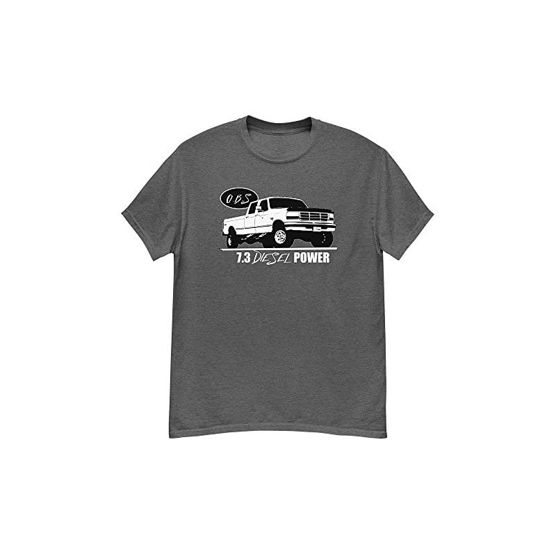 Aggressive Thread OBS Crew Cab Shirt 7.3 Powerstroke T-Shirt Dark