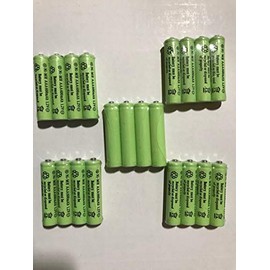 20-Pieces Size 1.2V AA(300/600/800mAh) Or AAA (600mAh/800mAh) and Ni-Cd/Ni-MH Rechargeable Battery for Solar Light and Solar Devices (1.2v AAA 600mAh Ni-MH)