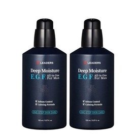Leaders 리더스 뉴 딥 모이스처 EGF 이지에프 올인원 포 맨 150ml x2개 Leaders New Deep Moisture EGF Easy F All-in-One for Men 150ml x2