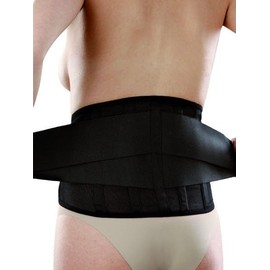 Neoprene Reinforced Lumbosacral Belt Art. 3081 - Black Colour Size Extra-Extra Large 105-114 cm.