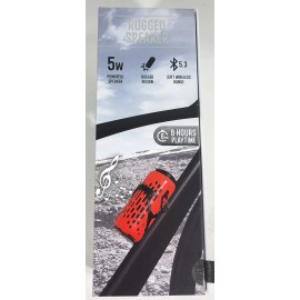 Zero Statik Duo Sport 2-In-1 Rugged Wireless Speaker + Wireless Earbuds Red