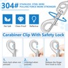 Tie Out Cable, 15/25/40/50 FT Runner Cable with Swivel Hook,Dog