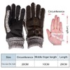 heekpek Men's Winter Leather Gloves Thick Warm Fleece Windproof Gloves