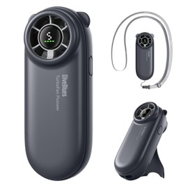 Diveblues TurboBear Portable Handheld Turbo Fan- Powerful Air Speed, Ultra-Light 86.5g Hand Fan, 5 Gear Cooling, Rechargeable Battery Powered, Pocket Cute Small Fan Travel Essentials Gifts Women