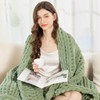 Admitrack Chunky Knit Blanket Throw, 100% Hand Knit Chenille Throw