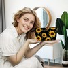 YULUENZE Sunflower Pattern Present Sunflower Makeup Bag Cute Small Organizer