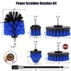 Drill Brush Attachment Set, 7 Pack 1/4in Power Scrubber Brush