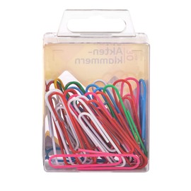 Idena 12079 - Plastic Coated Paper Clips 50 mm (Pack of 30)
