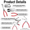 Lothee 7 Pcs Electrical Disconnect Pliers for Car, Electrical Connector