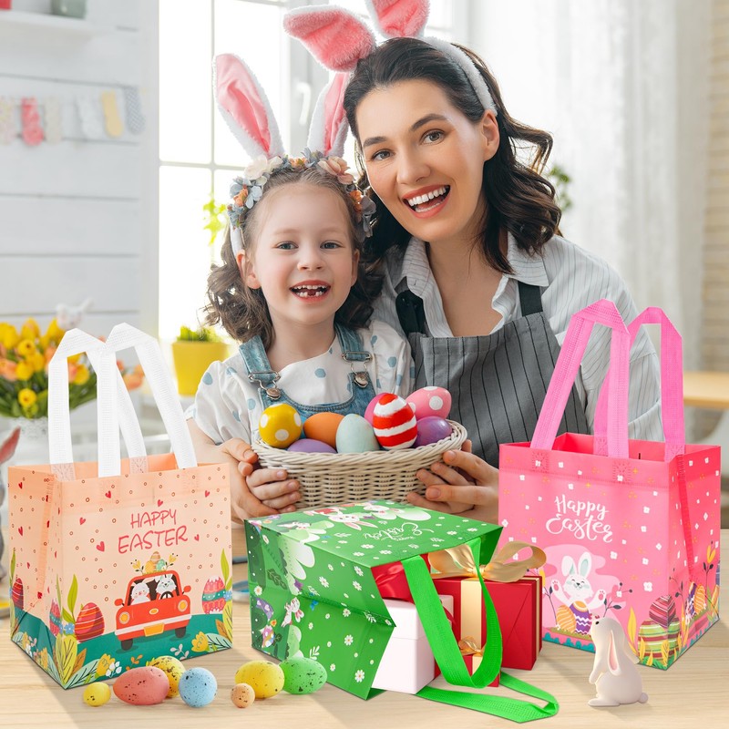 Reusable Gift Bags, colourful, M