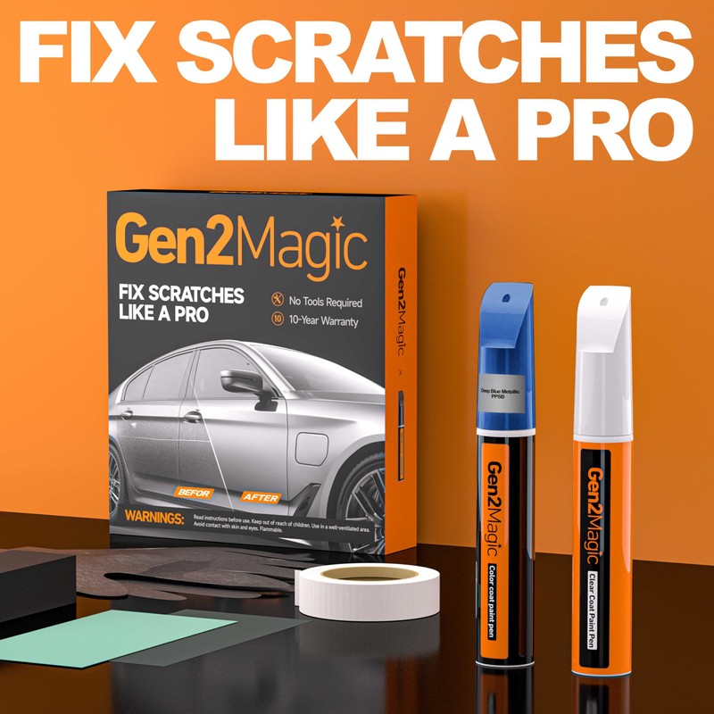 Gen2Magic Canyon River Blue Metallic Touch Up Paint Pen Kit