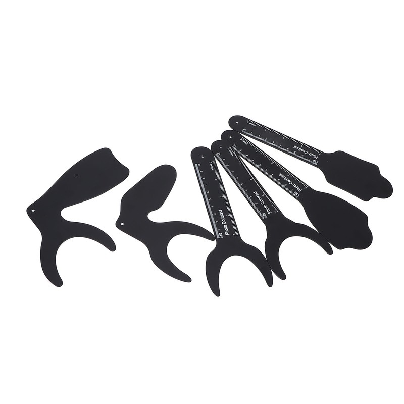 6pcs Intraoral Photographic Black Background Metal Dental Photo Backdrop Contrastor